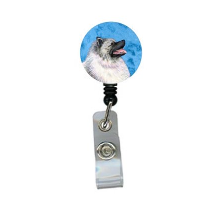 TEACHERS AID Keeshond Retractable Badge Reel Or Id Holder With Clip TE234713